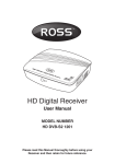Ross HD DVB-S2 1201 User manual