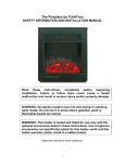 Puratron Products Fireplace Installation manual