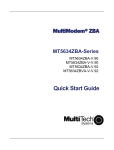 Multitech MT5634ZBA-VV.90 User guide