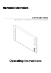 Marshall Electronics V-R171X-IMD-HDSDI Operating instructions