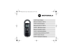 Motorola TLKR T7 Owner`s manual