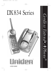 Uniden DCX150 - DCX 150 Cordless Extension Handset Specifications