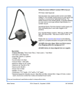 Euroclean UZ 934 Specifications