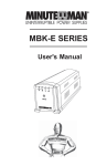 Rackmount MBK-E Series User`s manual