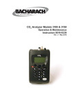 Bacharach CO2 Analyzer 3150 Specifications