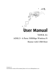 Aztech ADSL2+ Ethernet Router User manual