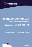 Motorola MICOM-2TS Specifications