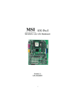 MSI 850 Pro5 Instruction manual