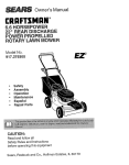 Craftsman 917.379300 Owner`s manual