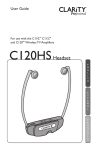 Clarity C120HS User guide