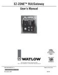 Watlow Electric Gateway & DeviceNet User`s manual