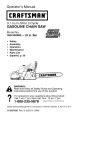 Craftsman 358.350980 Operator`s manual
