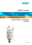 Vaisala WXT520 User`s guide