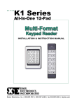 Essex Electronics K1 Series Instruction manual