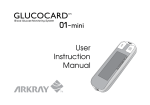 Arkray Glucocard X-Meter Instruction manual