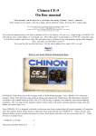 CHINON ZOOM LENS Specifications