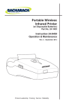 Bacharach Portable Wireless Infrared Printer Specifications