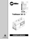 Miller Trailblazer 301 D Owner`s manual