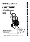 Craftsman 580 Operating instructions