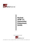 AV123 UFW-12 Owner`s manual