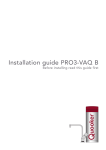 Quooker PRO3-VAQ E Installation guide