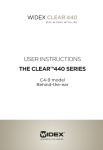 Widex CLEAR C4-9 User manual