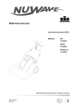 Windsor NUWAV UA Operating instructions