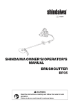 Shindaiwa BP35 Operator`s manual