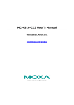 Moxa Technologies MC-4510-C23 User`s manual