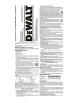 DeWalt DC011 Instruction manual