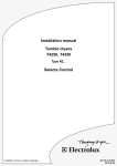 Electrolux T4350 Installation manual