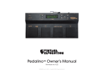 Vintage Revolution PedalPro Owner`s manual