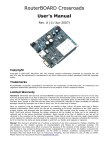 MikroTik RouterBoard 1200 User`s manual