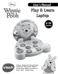 VTech Winnie the Pooh - Play & Learn Laptop User`s manual