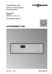 Viessmann VITOTRONIC 100 GC1B Operating instructions