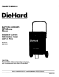 DieHard 200.71231 Owner`s manual