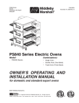 Middleby Marshall PS840E Installation manual