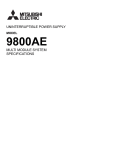 Mitsubishi 9800A Series Specifications