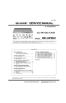Sharp BD-HP90RU Service manual