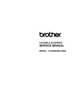 Brother INSTAFAX-2100M Service manual