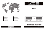 VTC Pro Audio V62 Service manual