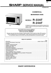 Sharp Carousel R-9Z00 Service manual