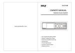 PYLE Audio PLDTF5M Owner`s manual