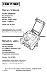 Craftsman 536.881500 Operator`s manual