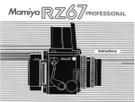 Mamiya RZ67 Instruction manual