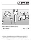 Miele DA 6690 D Operating instructions