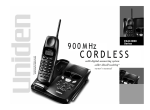 Uniden 900 MHz Owner`s manual
