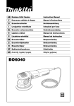 Makita BO6040 Instruction manual