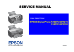 Epson R260 - Stylus Photo Color Inkjet Printer Service manual