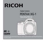 Ricoh Pentax XG-1 User manual